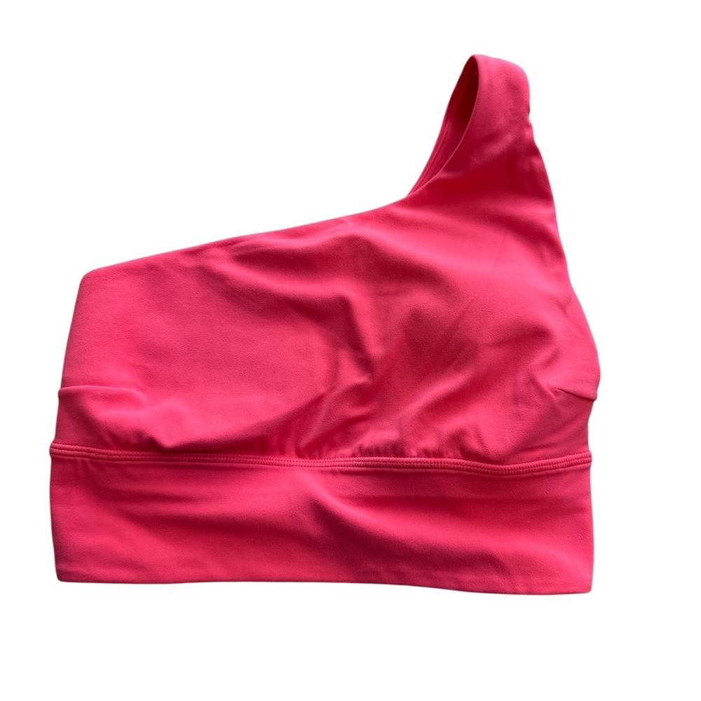 lululemon align asymmetrical bra One shoulder‎ Bra Size 4 Pink